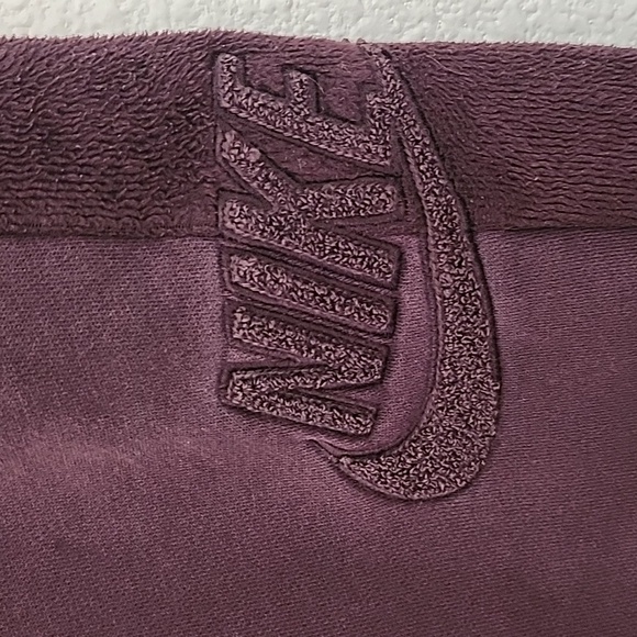 Nike Joggers Sweatpants Dark Plum with Fleece Panel Women's Size Medium - Picture 2 of 11